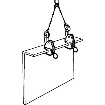型鋼横吊用クランプ