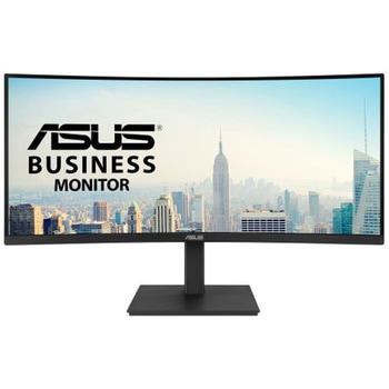液晶モニタ 34型ウルトラワイド 曲率1500R/フレームレス/ブルーライト軽減/2年保証 VA34VCPSN ASUS(エイスース)