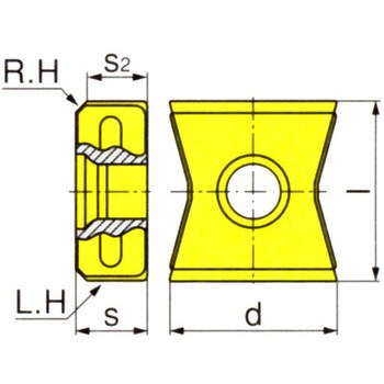 イスカル タングミル チップ LNAT1506-W IC908 10個 LNAT 1506PN-W:IC908-