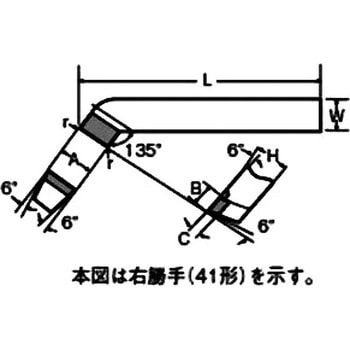 42型(左向いバイト) ハイカット