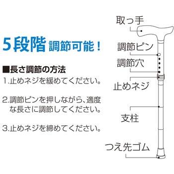 スタンダードタイプ 折りたたみ式ステッキ ナカバヤシ