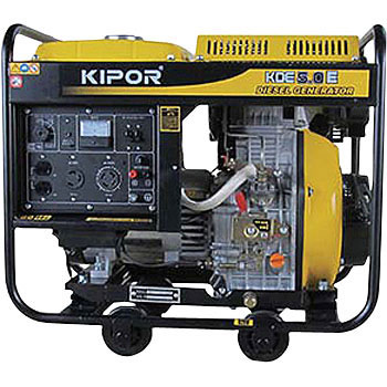 KDE5.0E(50Hz) ディーゼルエンジン発電機 1台 KIPOR 【通販