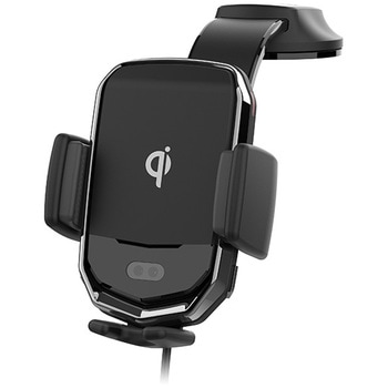 Qiワイヤレス充電器 自動開閉ホルダー ローアングル吸盤取り付け カシムラ