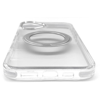iphone16plus用 Magsafe対応回転リングスタンドクリアケース エアージェイ