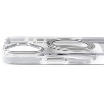 iphone16plus用 Magsafe対応回転リングスタンドクリアケース エアージェイ