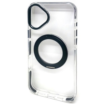 iphone16plus用 Magsafe対応回転リングスタンドクリアケース エアージェイ
