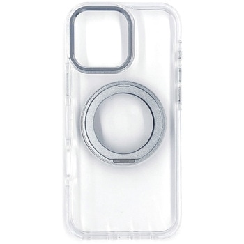 iphone16promax用 Magsafe対応回転リングスタンドクリアケース エアージェイ