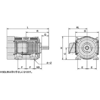 TFO-LK 4P 2.2KW 脚取付 全閉外扇屋内型 4P ザ・モートルNeo100