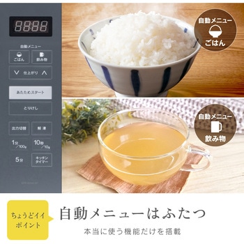 単機能フラット電子レンジ 23L ゼピール