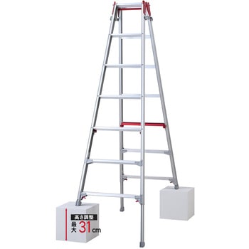 RYR-21a はしご兼用脚立 RYR-a型 長谷川工業 天板高さ1.91～2.22m