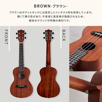初心者でも始めやすい ウクレレ 13点セット 23インチ(コンサート) ホームテイスト