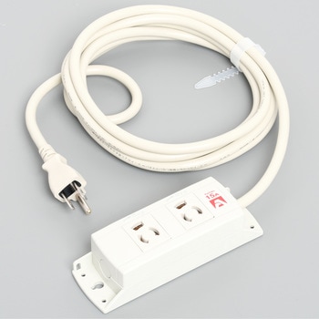 抜止OAタップ2個口コード付 アメリカン電機