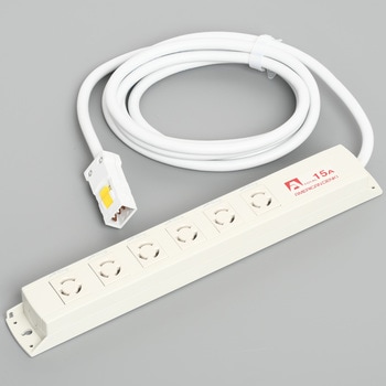 引掛OAタップ6個口コード付 アメリカン電機