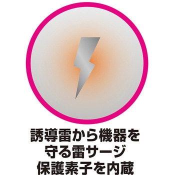 電源タップ4AC-C/A-PD20W スイッチ/雷サージ付き 1.2m カシムラ