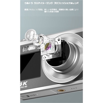 4Kダブル液晶光学ズーム付きコンパクトデジタルカメラ エーインサイト