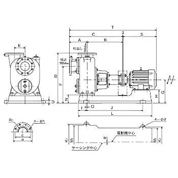 セルプラポンプ(モータ無し 3相200V)