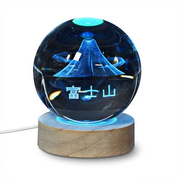 3Dクリスタルボールライト JAPAN 3Dアート RGB JTT