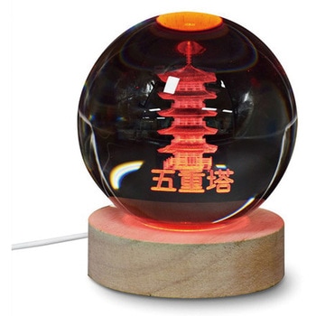 3Dクリスタルボールライト JAPAN 3Dアート RGB JTT