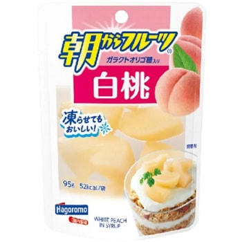 はごろも 朝からフルーツ 白桃  パウチ 95gx6 はごろも