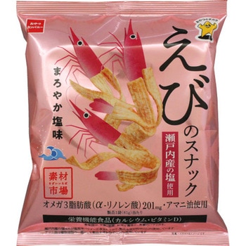 おやつカンパニー 素材市場えびスナックまろやか味 61gx12 おやつカンパニー