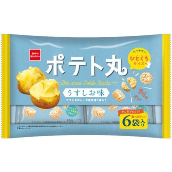 おやつカンパニー ポテト丸 うすしお味 6袋入 108gx15 おやつカンパニー