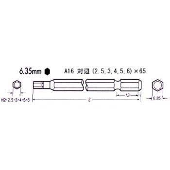 六角穴付きネジ用ヘックスビット ベッセル 六角ビット/ボールポイント