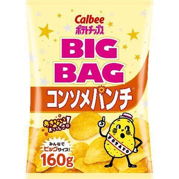 カルビー ポテトチップス コンソメパンチ ビッグ 160gx12 カルビー