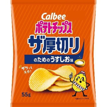 カルビー ポテトチップス ザ厚切りのためのうすしお 55gx12 カルビー