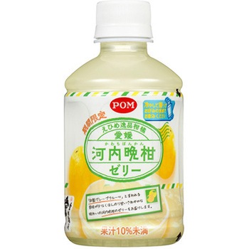 POM えひめ逸品柑橘愛媛河内晩柑ゼリーペット 280mlx24 えひめ飲料