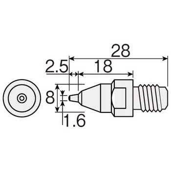 ソルダークリーナー HS-801用交換ノズル ホーザン