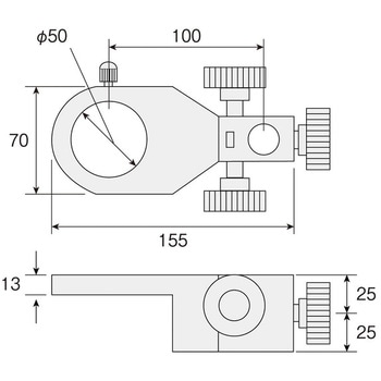 L-509 実体顕微鏡 ホルダー(L-50用) 1個 ホーザン 【通販モノタロウ】