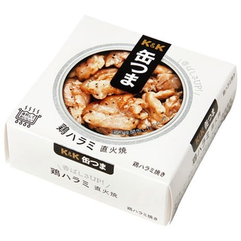 K&K 缶つま 鶏ハラミ 直火焼 50gx6 K&K