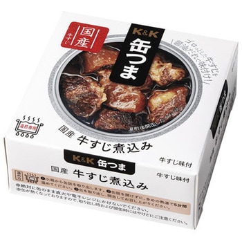 K&K 缶つま 国産牛すじ煮込み 75gx 6 K&K