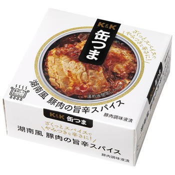 K&K 缶つま 湖南風豚肉の旨辛スパイス 75gx6 K&K