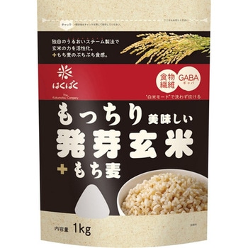 はくばく もっちり美味しい発芽玄米もち麦 1Kgx6 はくばく