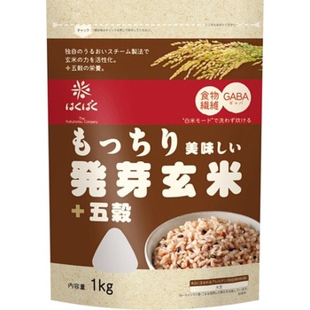 はくばく もっちり美味しい発芽玄米+五穀 1Kgx6 はくばく