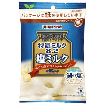 UHA味覚糖 特濃ミルク8．2塩ミルク 75gx6 UHA味覚糖