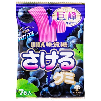 UHA味覚糖 さけるグミ グレープ 7枚x10 UHA味覚糖