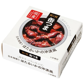 K&K 缶つま 日本海獲り ほたるいかの沖漬風 70gx12 K&K