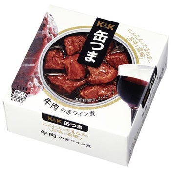K&K 缶つま 牛肉の赤ワイン煮 100Gx12 - K&K