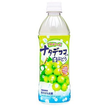 サンガリア つぶつぶナタデココ入 白ぶどう 500mlx24 サンガリア
