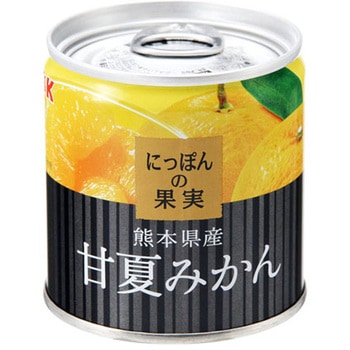 K&K にっぽんの果実  熊本県産 甘夏みかん EO M2号缶x24 K&K