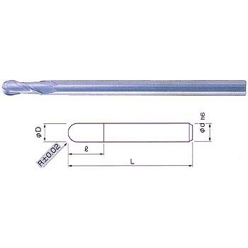 NSBL-2 10 ロングボールエンドミル 1本 NS(日進工具) 【通販 