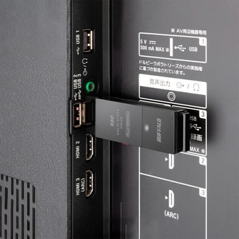 USB3.2(Gen2)対応 TV録画 スティックSSD  ブラック USB Type-Cコネクタ付属 BUFFALO(バッファロー)