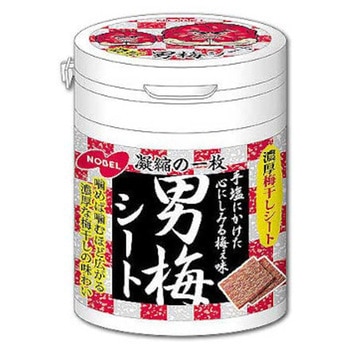 ノーベル 男梅シート ボトル 75gx4 ノーベル製菓
