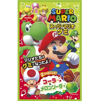 ノーベル マリオグミコーラ&メロンソーダ 50gx6 ノーベル製菓