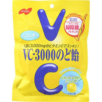 ノーベル VC-3000のど飴 袋 90gx6 ノーベル製菓