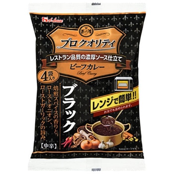 ハウス プロクオリティビーフカレーブラック 135gx4x6 ハウス食品