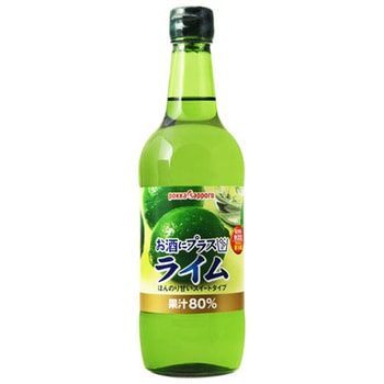 ポッカサッポロ お酒にプラス ライム 瓶 540mlx12 ポッカサッポロフード