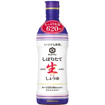 キッコーマン いつでも新鮮 しぼりたて 生しょうゆ 620mlx12 キッコーマン